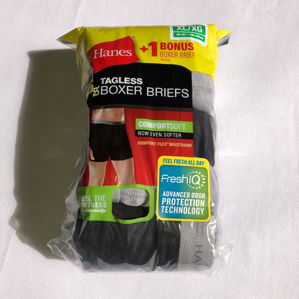 Men’s XL 6 Comfort Soft Tagless Boxer Briefs